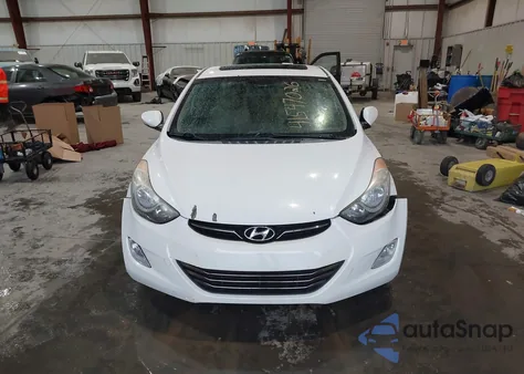 2012 Hyundai Elantra Limited from USA, damaged, VIN 5NPDH4AE2CH119428